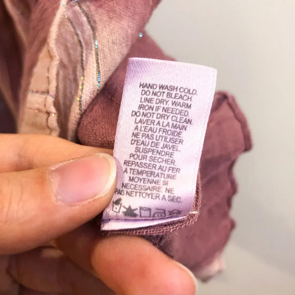 Calypso St. Barth Glittery Striped Flowy Sleeve Crochet Tie Waist Mini Dress 1 - Picture 12 of 14